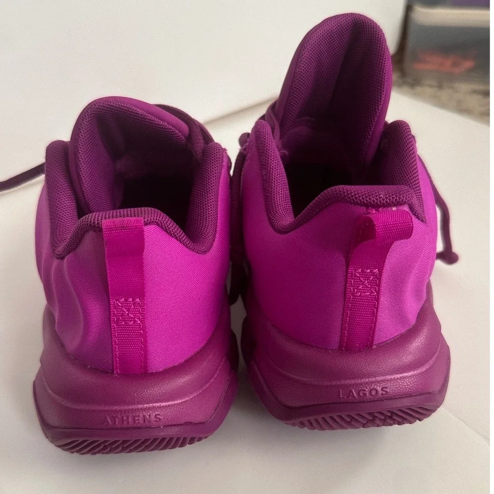 Nike Giannis Immortality 4 Kids Basketball Shoes Pink Green FZ6734-501 Size 2Y - Picture 3 of 6